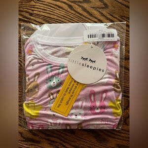 NWT Little Sleepies Pastel Peeps Pink 2 Piece Pajama Set